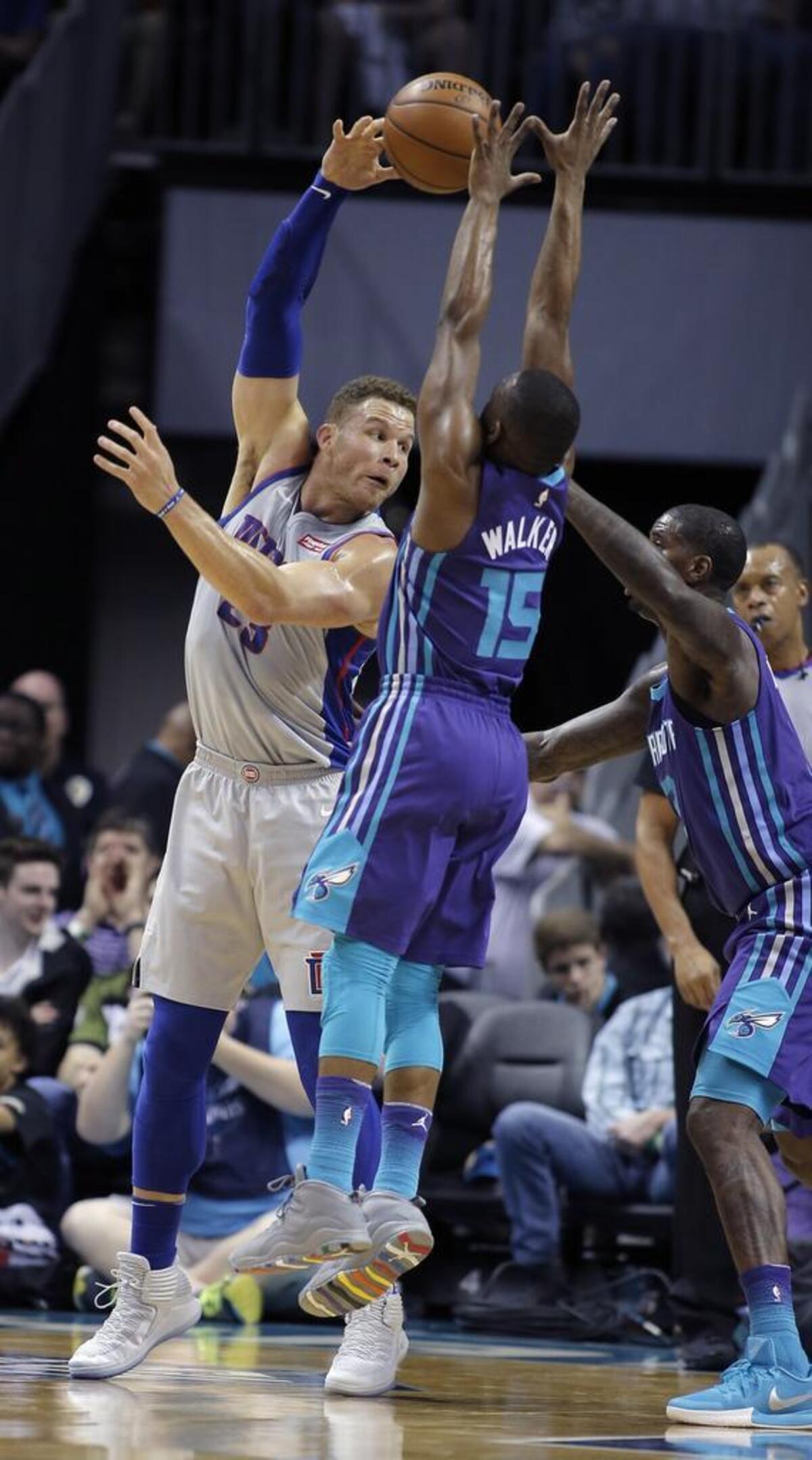 Detroit Pistons forward Blake Griffin, acquired in a midseason trade with the Los Angeles Clippers, finished with a game-high 20 points.