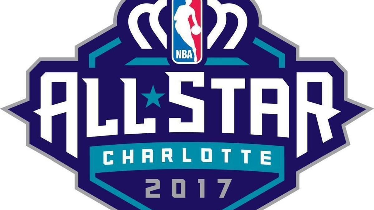 This is the logo for the 2017 NBA All-Star Game, which will take place on Feb. 19, 2017 at Time Warner Cable Arena.