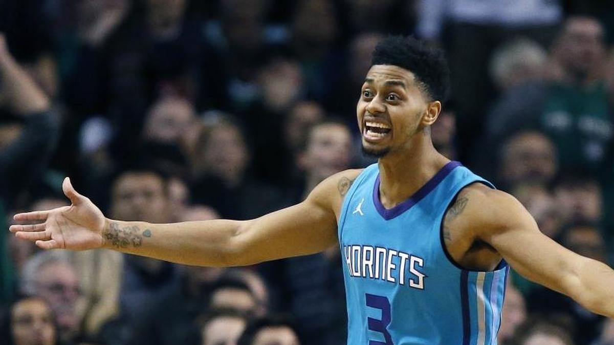 Jeremy Lamb (3) has excelled as a fill-in starter for the Charlotte Hornets. How will he be used when Nic Batum returns from injury?