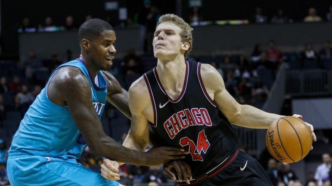 Chicago Bulls rookie Lauri Markkanen (24) beat the Charlotte Hornets Friday with 24 points and 12 rebounds.