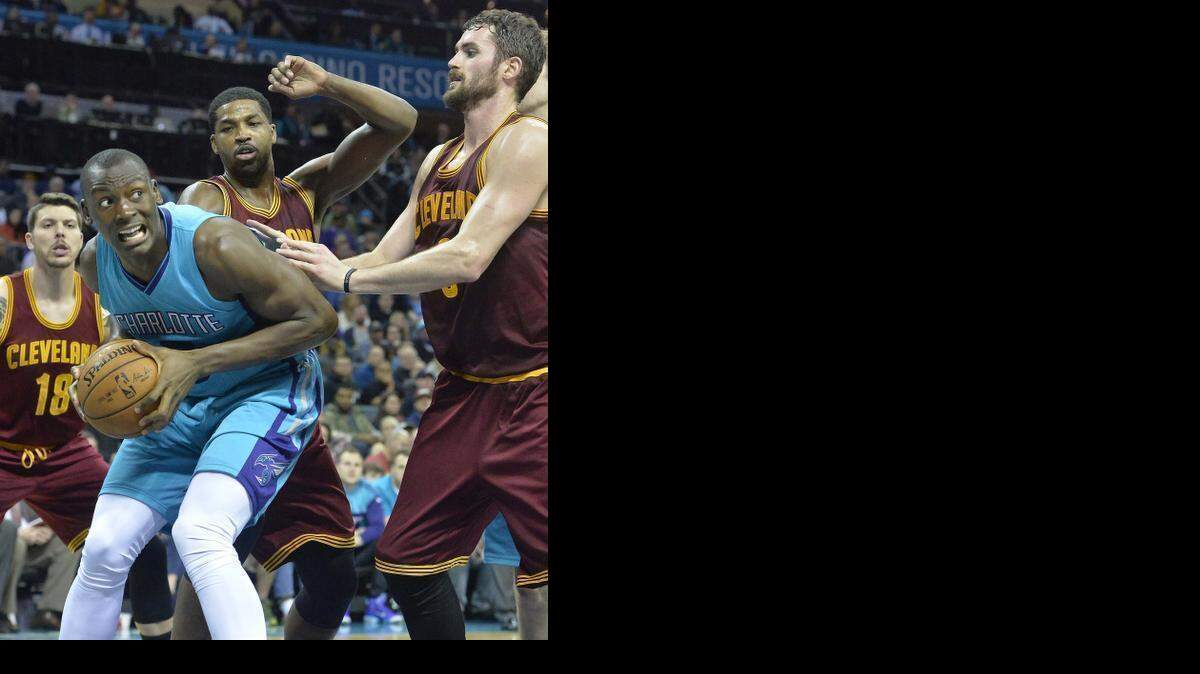 
Charlotte Hornets center Bismack Biyombo was playing some of his best basketball just before suffering a severely bruised knee in late January.
