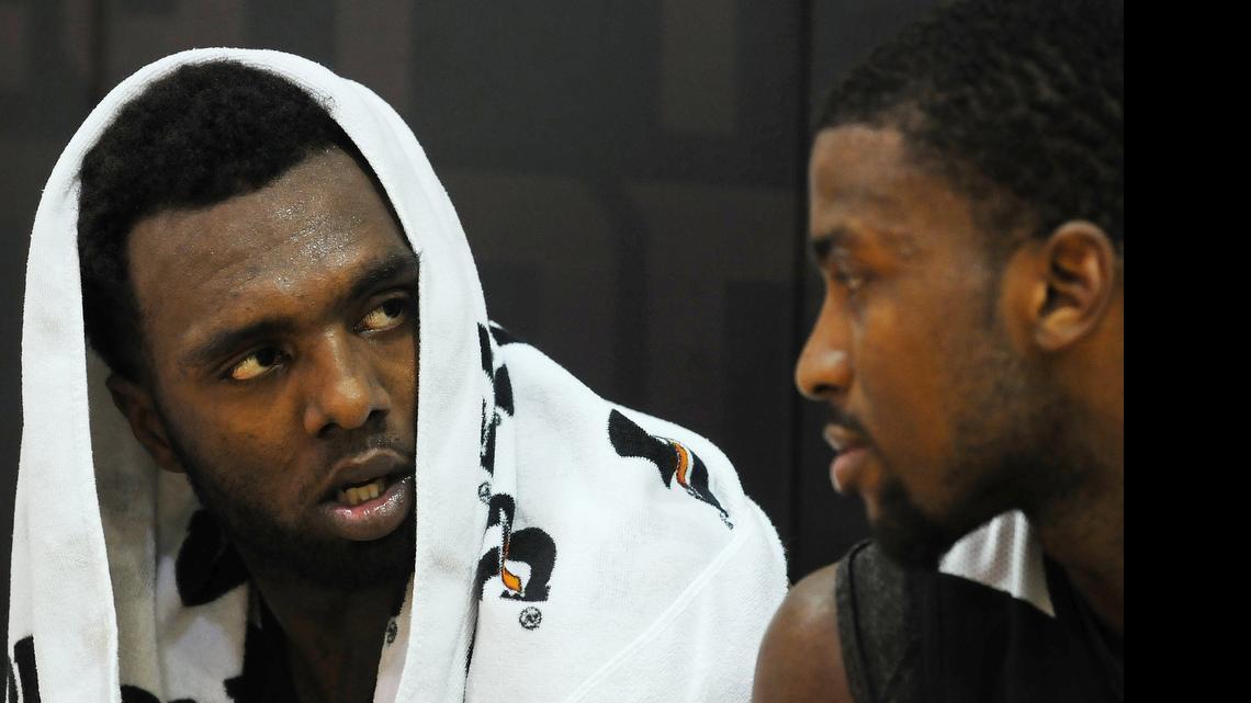 
P.J. Hairston, left, was cited by Charlotte-Mecklenburg Police on June 18 for driving with a revoked license, speeding, driving left of center and driving with expired tags.
