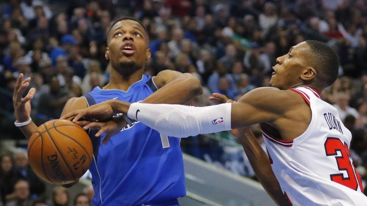 Former N.C. State star Dennis Smith Jr. (left) has been a starter throughout his rookie season with the Dallas Mavericks.
