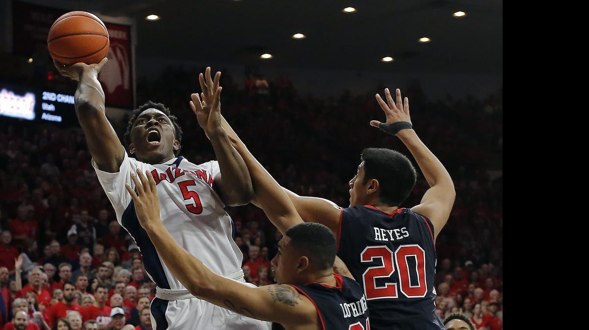 
Arizona forward Stanley Johnson (5) says he’s the best player in this NBA draft. He could be an intriguing option for the Hornets.
