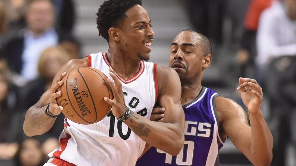 Toronto Raptors guard DeMar DeRozan (10) is the NBA’s leading scorer at 33.7 points per game.
