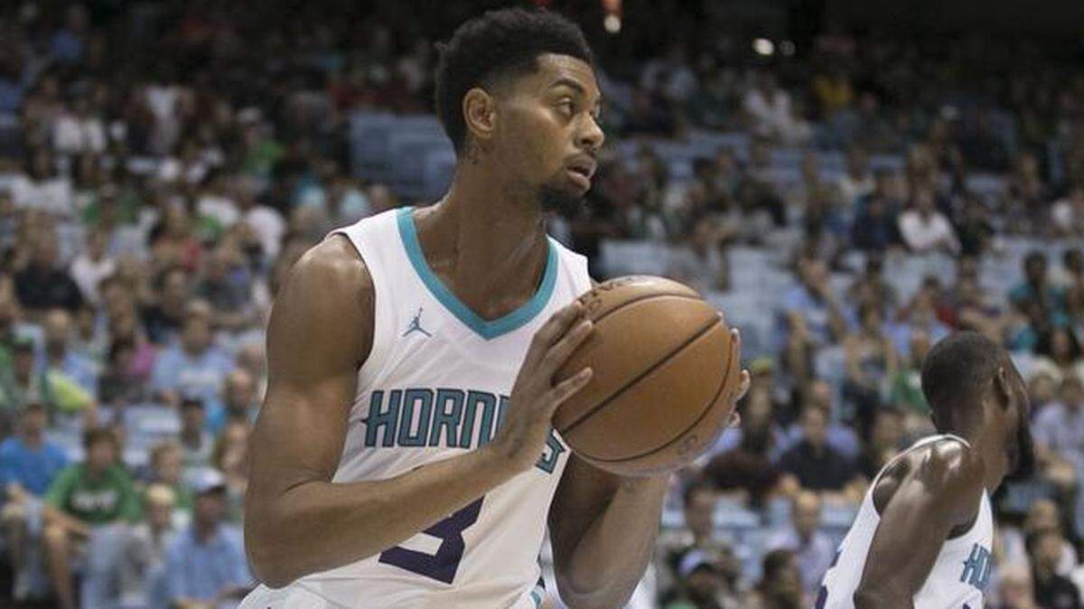 Entering his seventh NBA season, Jeremy Lamb (3) has earned a starting spot at shooting guard.