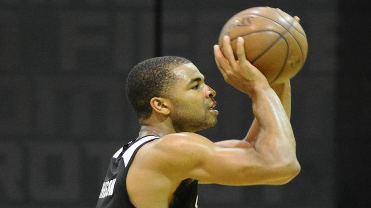 
Undrafted rookie Aaron Harrison from Kentucky has shown promise at point guard for the Charlotte Hornets’ summer-league team. He says it’s key that he improve his jump-shooting. 
