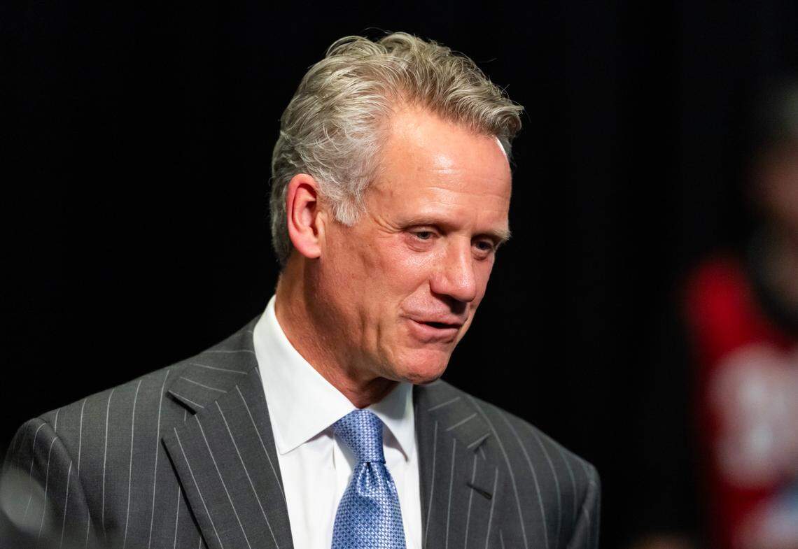 NASCAR president Steve Phelps has been named commissioner of the governing body. Mark J. Rebilas-Imagn Images