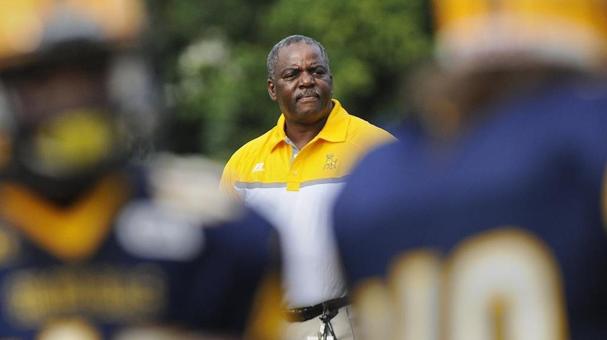 Kermit Blount enters his fourth season as the football coach at Johnson C. Smith.