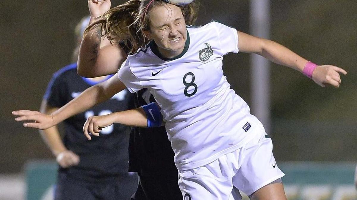 
The Charlotte 49ers’ women’s soccer team is led by sophomore Martha Thomas (right), last season’s Conference USA Freshman of the Year.
