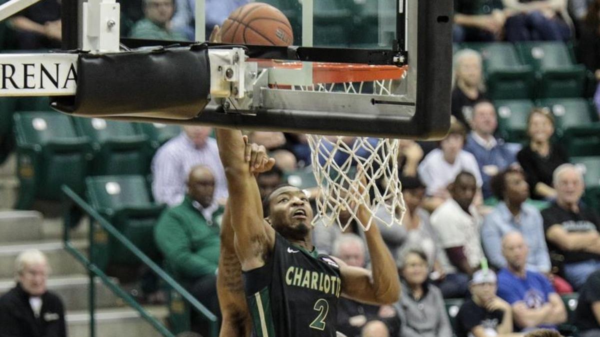 Charlotte 49ers guard Andrien White (2) has missed three games with a thumb injury.