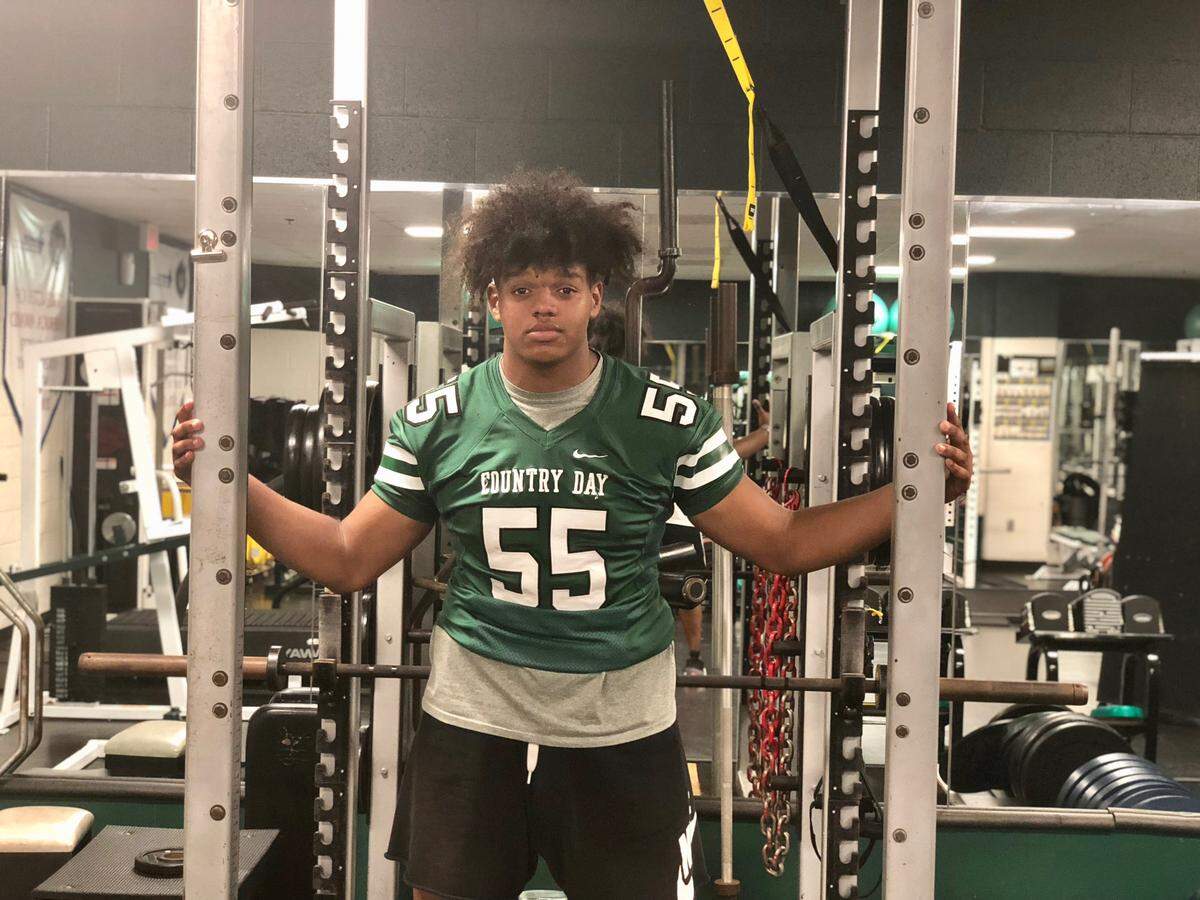 Charlotte Country Day offensive lineman Triston Miller is a major college football recruit. He'll pick a school June 29.
