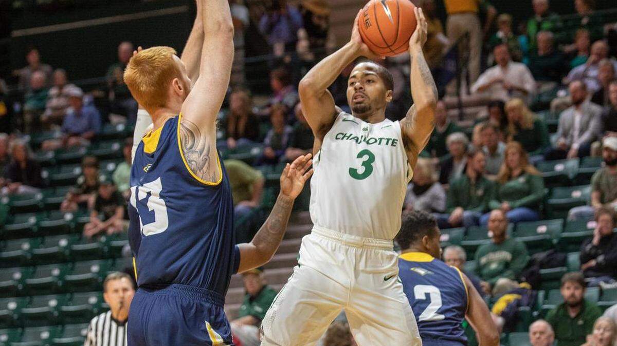 The Charlotte 49ers and guard Jon Davis (3) lost four of five games in a recent 10-day stretch.
