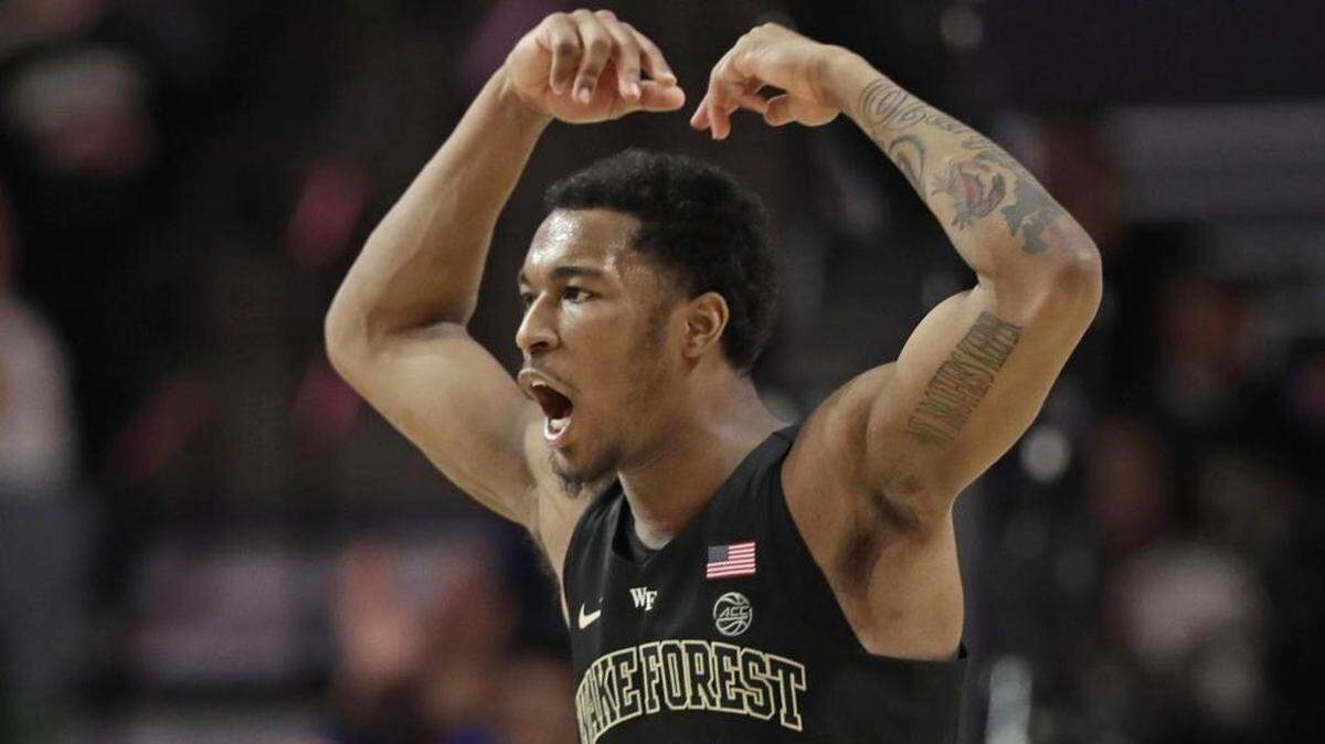 Bryant Crawford, above in file photo, led Wake Forest (8-7, 1-2) with 24 points Saturday at Boston College.