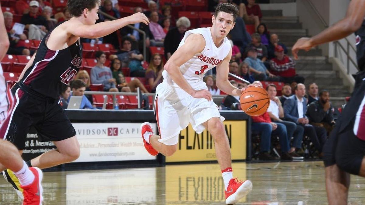 Davidson’s Jon Axel Gudmundsson is a 6-foot-4 sophomore guard from Grindavik, Iceland. As a freshman, he started 29 of 31 games and averaged 8.2 points, 3.5 assists and 4.0 rebounds.