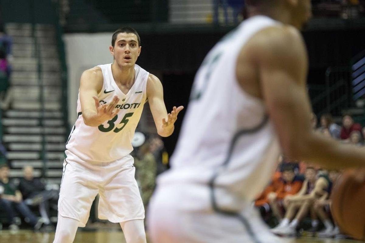 Charlotte 49ers freshman Luka Vasic scored 13 points and grabbed a game-high 11 rebounds in Saturday’s game against Texas - San Antonio at Halton Arena.