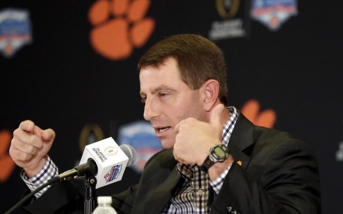 Clemson coach Dabo Swinney has numerous reasons why he’s against expanding the college football playoffs to eight teams.