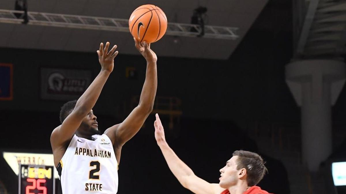 Appalachian State junior guard Ronshad Shabazz (left) averages 19.1 points to lead the Mountaineers, who will play host to Little Rock Thursday night in a Sun Belt men’s basketball game.