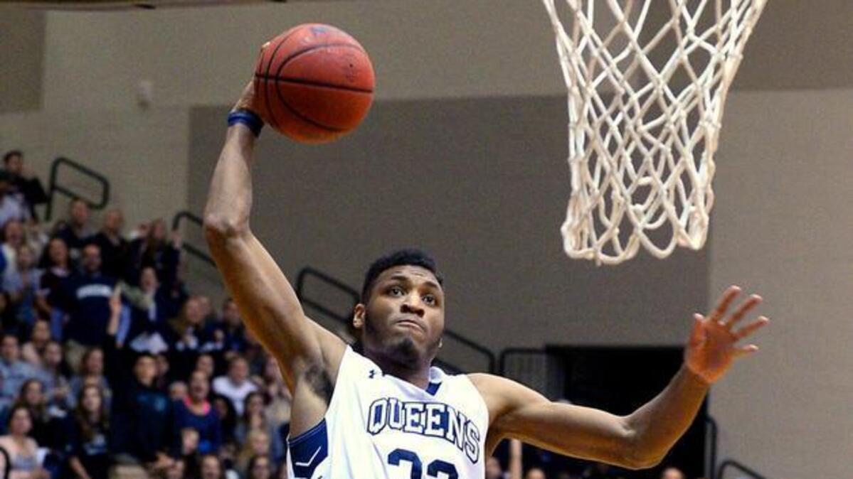 Queens University senior Todd Withers scored 20 points in Saturday’s NCAA Division II Southeast Regional opener.