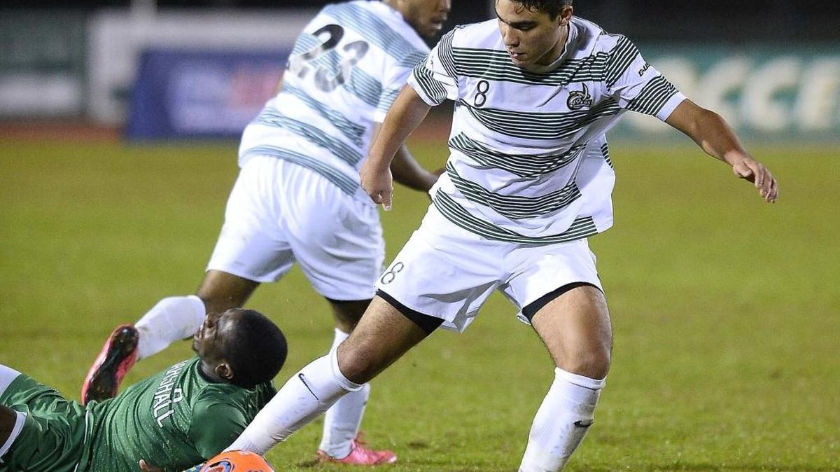 Charlotte midfielder Max Rodriguez, right, and the 49ers will play host to Radford on Thursday in the first round of the NCAA men’s soccer tournament.