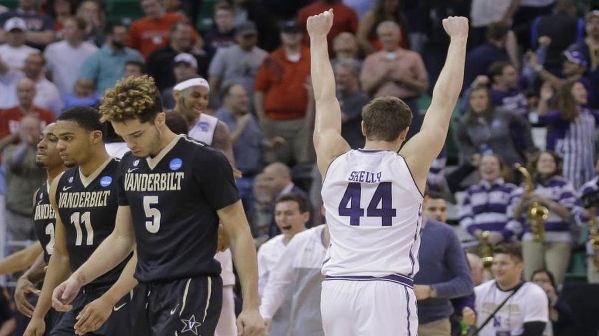 Vanderbilt guard Matthew Fisher-Davis (5), who grew up in Charlotte, still watches a replay of the Commodores’ loss to Northwestern in the NCAA tournament. His intentional foul in the final seconds cost Vanderbilt two points in Northwestern’s 68-66 win.
