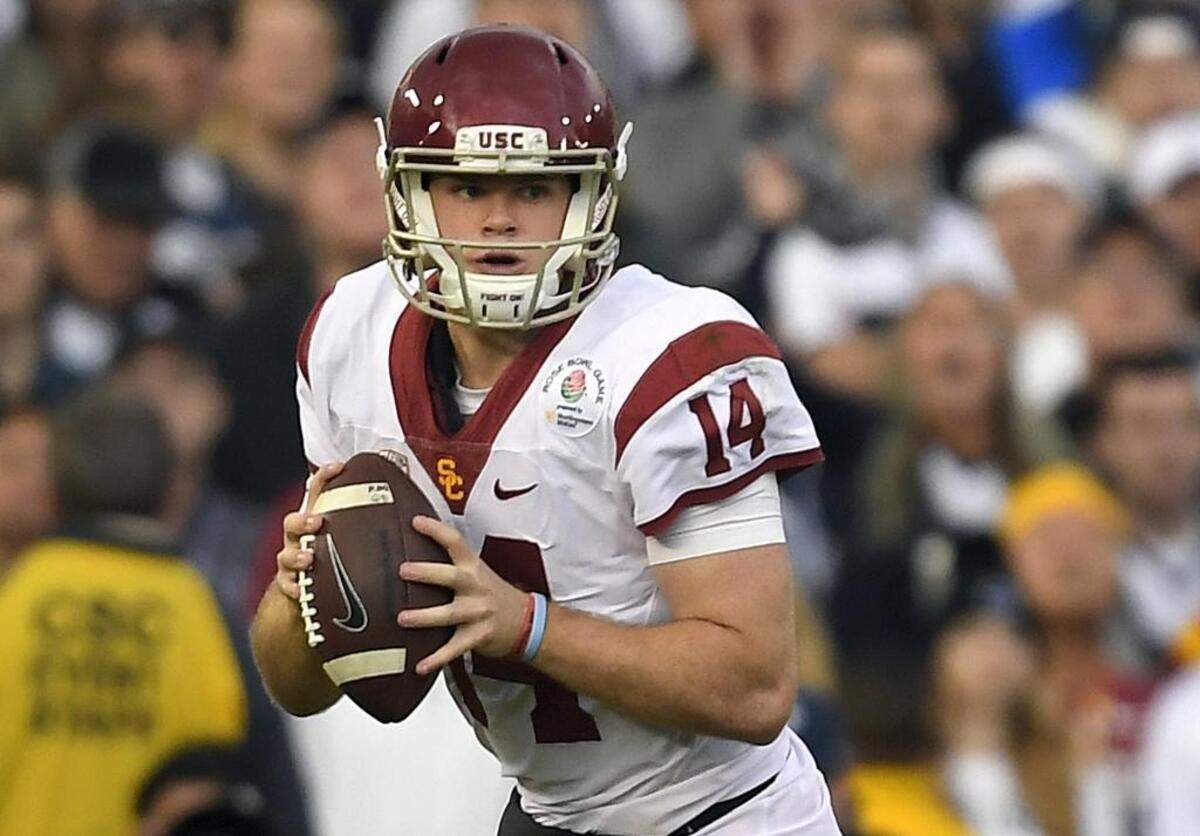 Former South Carolina standout and current radio personality Rick Sanford expects South California's Sam Darnold to go No.  1 to the Cleveland Browns in his NFL Mock Draft.