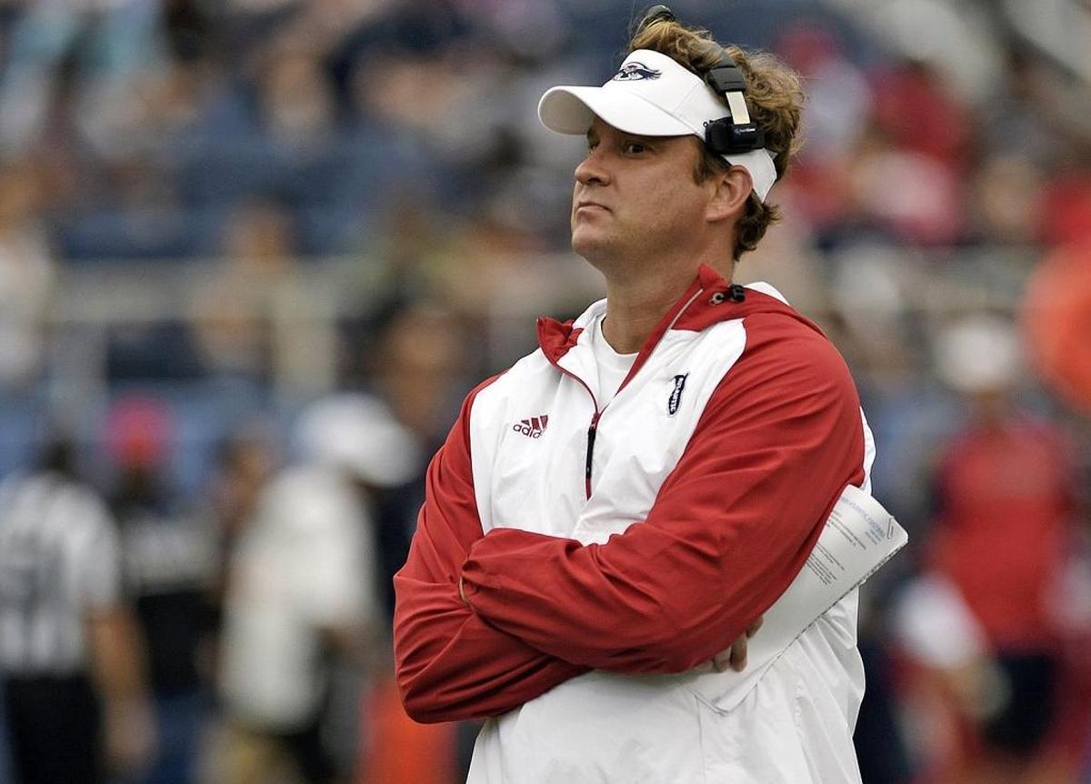 Florida Atlantic’s Lane Kiffin is in his first season as the Owl’s coach. Kiffin previously was head coach with the NFL’s Oakland Raiders and at Tennessee and Southern California. The 8-3 Owls will visit the Charlotte 49ers Saturday afternoon.