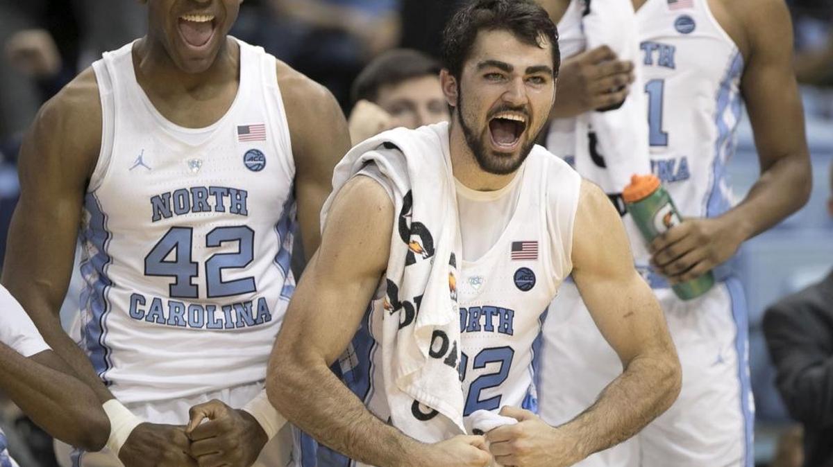North Carolina’s Luke Maye (32) has provided strength on the boards for the Tar Heels. The former Hough High star averages 10.9 reboundss, which ranks second in the ACC.