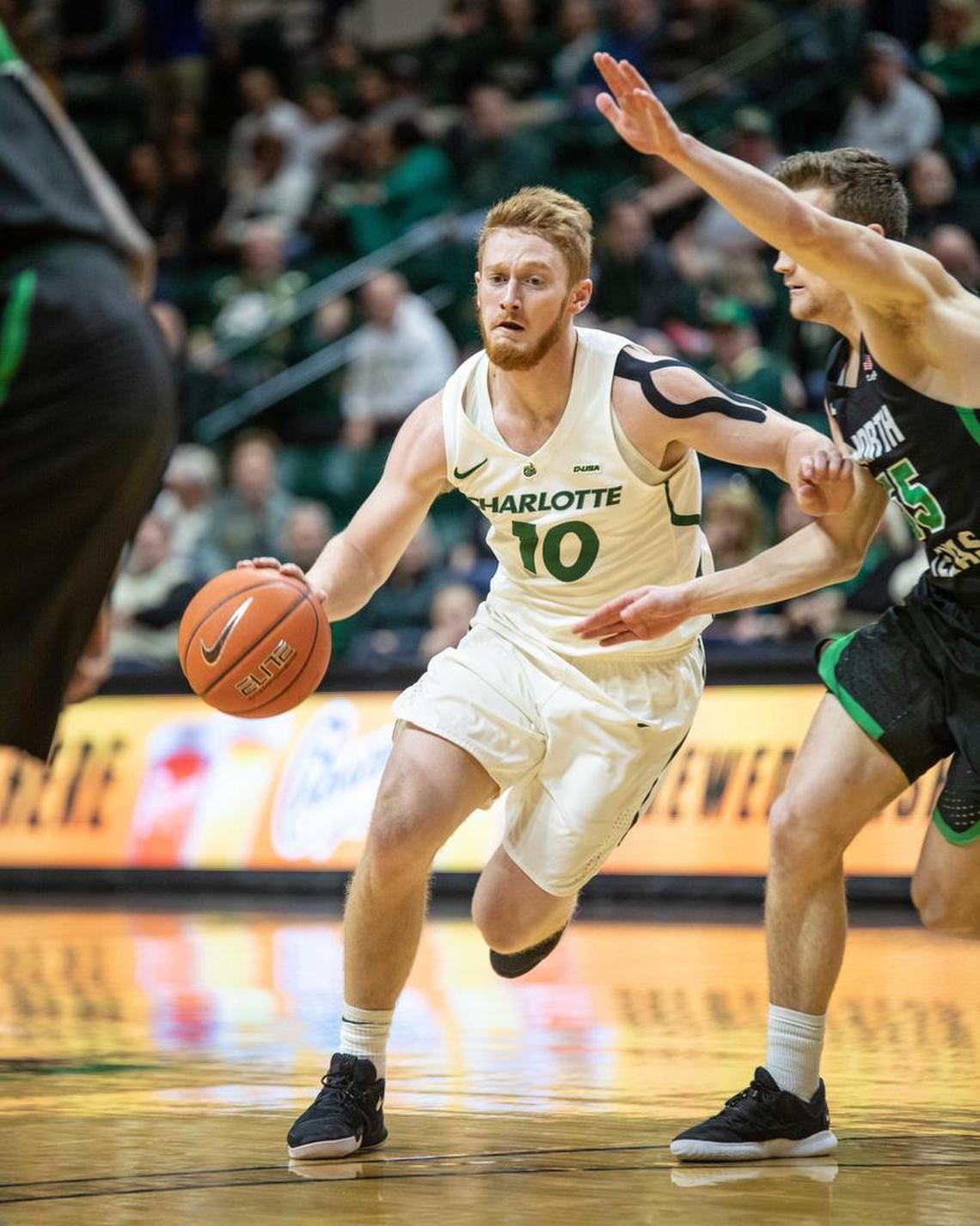 Charlotte freshman guard Cooper Robb had five points, six assists and a career-high 10 rebounds in the 49ers’ 73-66 Conference USA men’s basketball loss to North Texas on Saturday at Halton Arena.