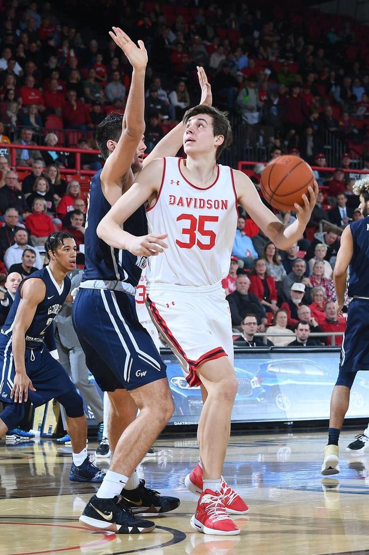 Davidson freshman Luka Brajkovic and the Wildcats beat George Washington 73-62 on Wednesday in an Atlantic 10 men’s basketball game.