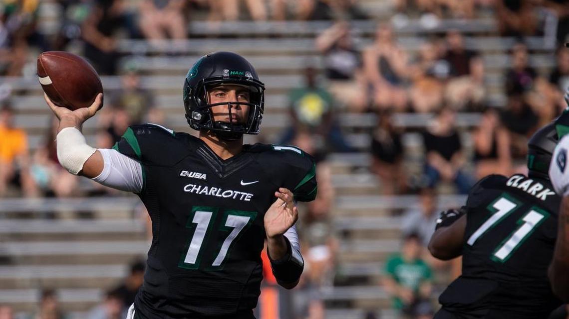 Redshirt freshman quarterback Chris Reynolds completed 23 of 34 passes for 202 yards and two touchdowns in the Charlotte 49ers’ 28-25 Conference USA victory against Old Dominion on Thursday at Richardson Stadium.