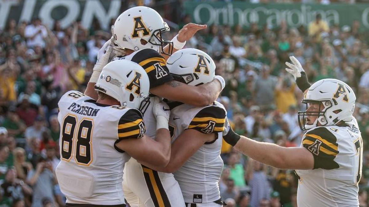 Appalachian State, pictured during last month’s 45-9 victory against the Charlotte 49ers, will visit Arkansas State in a key Sun Belt Conference football game Tuesday night. The game will be broadcast on ESPN2.