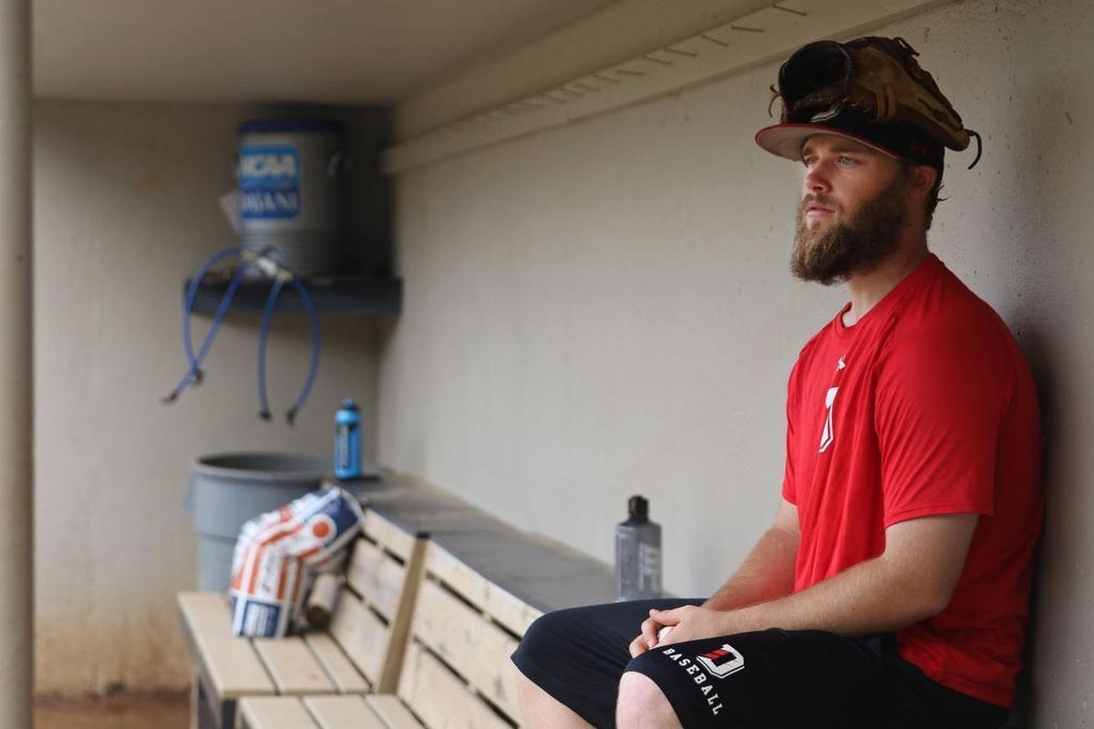 “I don’t even believe 95 percent of the things I say,” Davidson pitcher Durin O'Linger says. “But you have to stick with it. You have to be a man of conviction.”