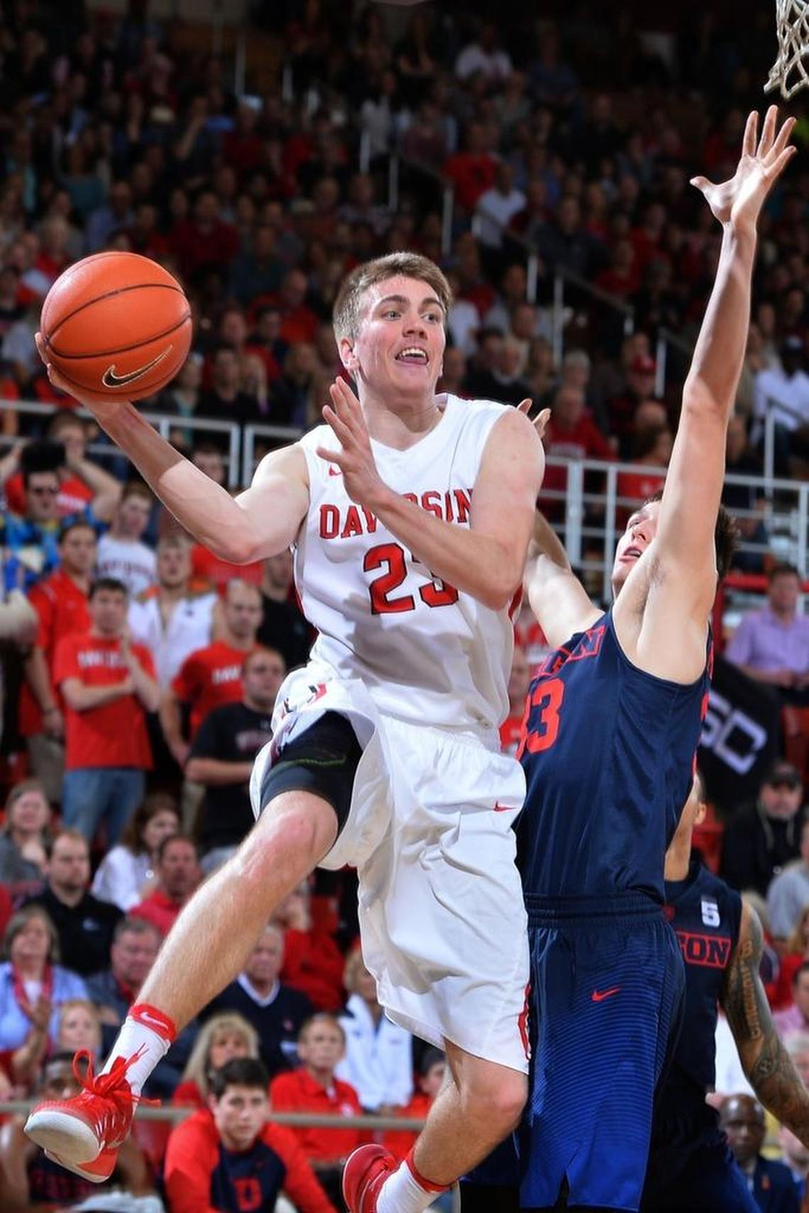 Davidson senior Peyton Aldridge is the fifth player in Wildcats history to score more than 2,000 points, trailing only Stephen Curry and John Gerdy on the school’s all-time list.