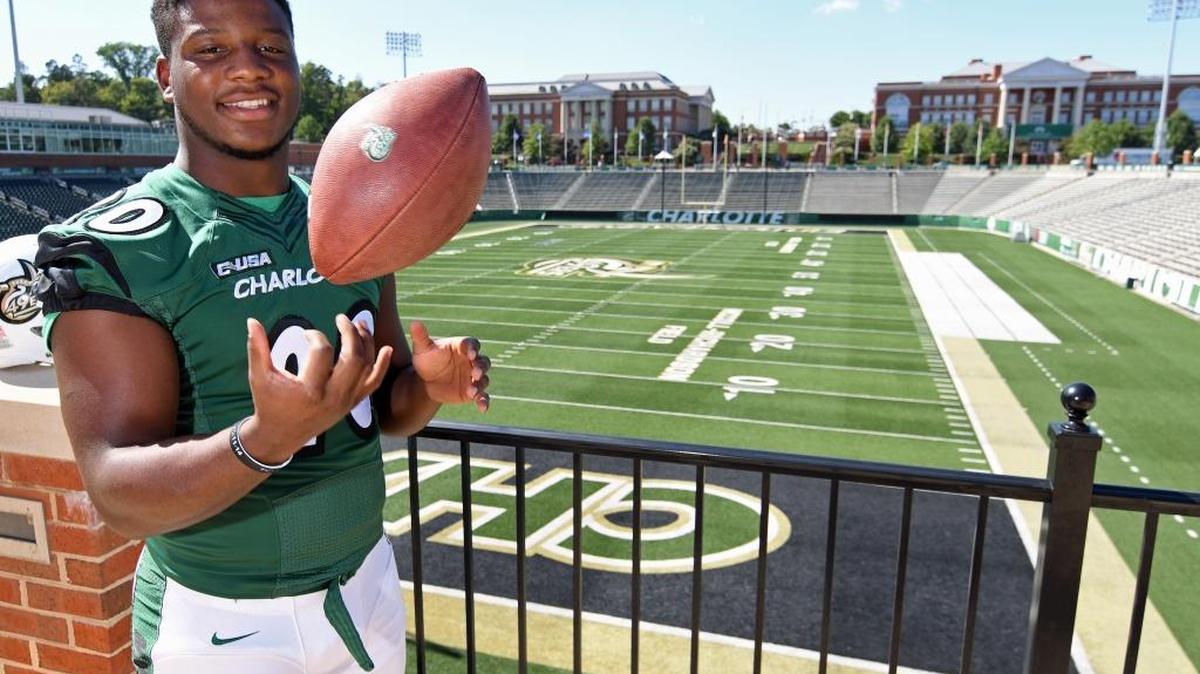 Charlotte freshman running back Robert Washington was recruited by more than 40 major-college football programs before signing with the 49ers. Now, he’s making an impact on the team’s running game. He scored his first two touchdowns in last week’s win against Elon.