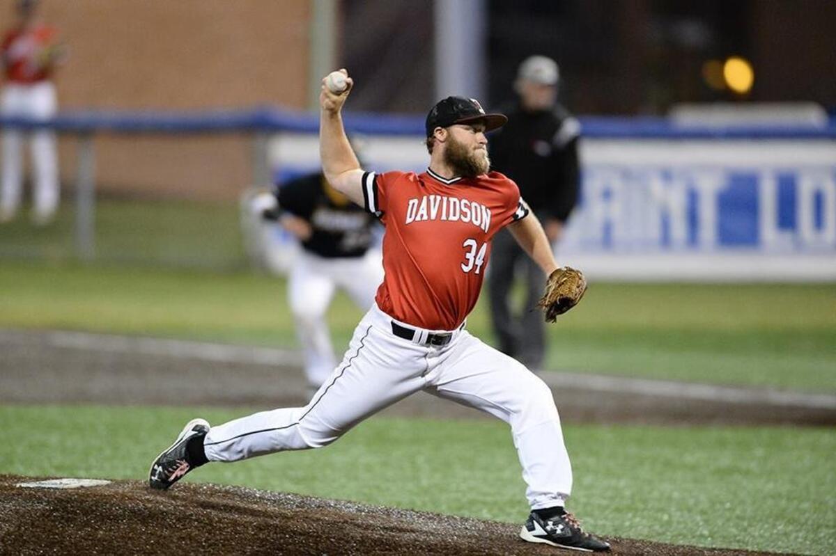 Davidson pitcher Durin O’Linger tossed 236 pitches in a four-day span during the Atlantic 10 baseball tournament.