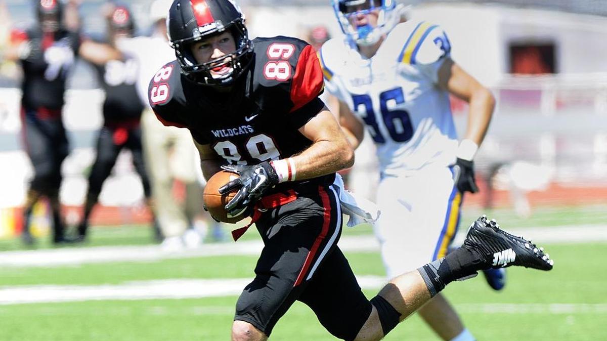 
Davidson senior wide receiver William Morris (89) is a preseason All-American who already holds lots of career receiving records for the Wildcats. He caught 98 passes for 1,224 yards in 2014 – both single season records.


