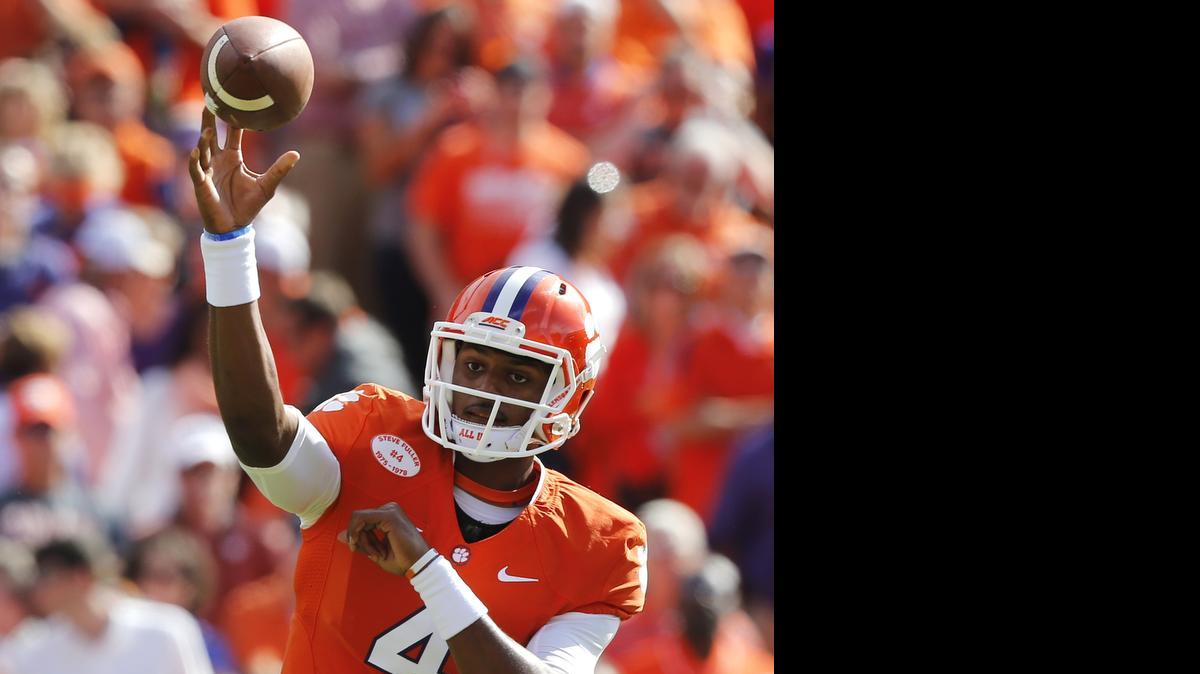 
Clemson, with an outstanding young quarterback in Deshaun Watson and two of the best receivers in the ACC (Artavis Scott, Mike Williams), should have one of the top offenses in the country in 2015 and has the best chance to end Florida State's three-year reign in the ACC.

