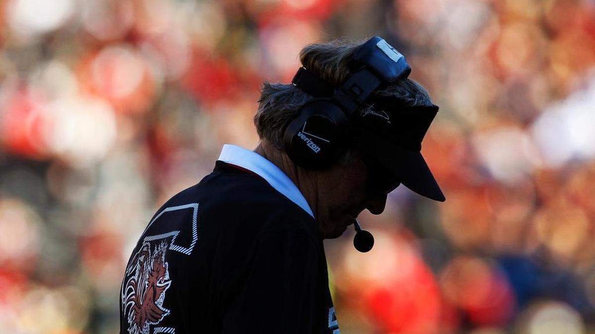 
South Carolina head coach Steve Spurrier
