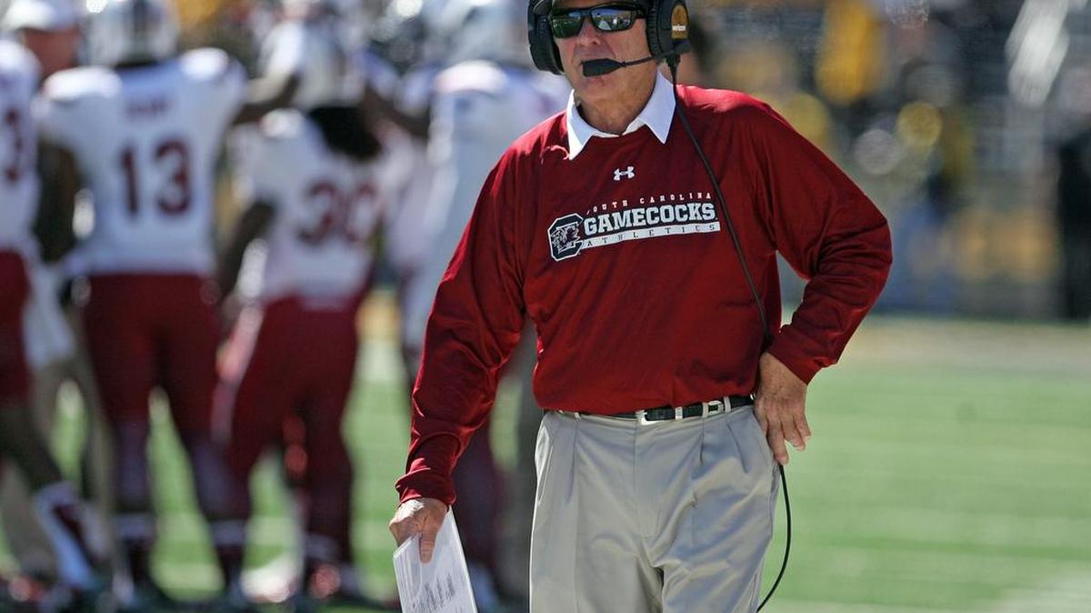 
South Carolina coach Steve Spurrier
