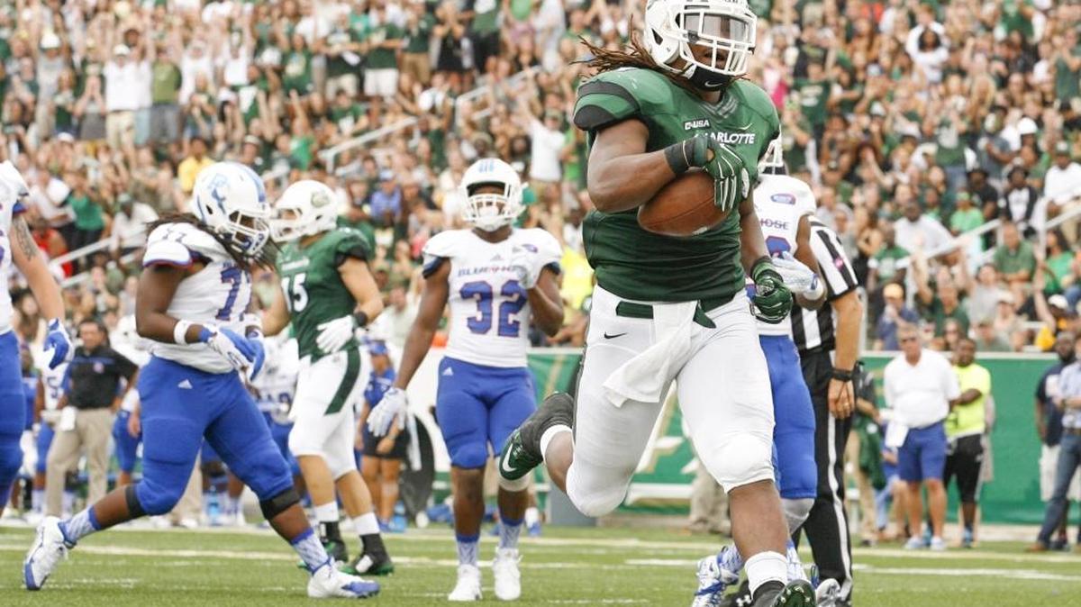 Charlotte running back Kalif Phillips was fifth in Conference USA in rushing last season, when he averaged 87.4 yards a game. He had three 100-yard games, including 205 against Old Dominion.
