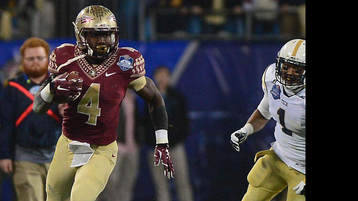 
For all of the talent Florida State is losing in the NFL draft, you could make the argument that the Seminoles are still returning their two best players in running back Dalvin Cook (4) and safety Jalen Ramsey from a 13-1 team.


