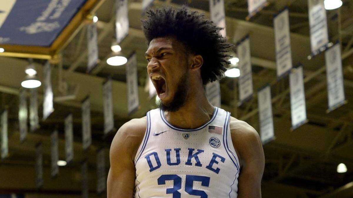 Duke forward Marvin Bagley III (35) leads the ACC in scoring and rebounding.