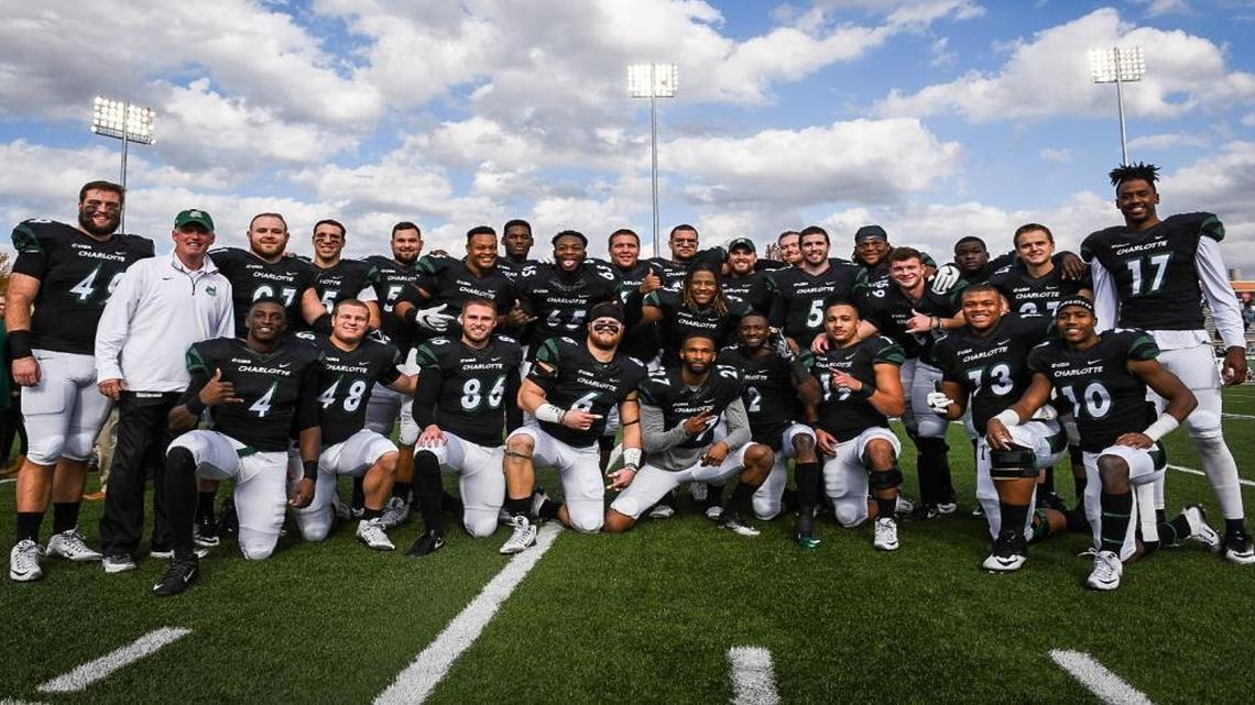 Before Saturday’s home finale at Richardson Stadium against Middle Tennessee, the Charlotte 49ers’ seniors posed for a picture. However, the Blue Raiders spoiled the day, winning 38-31 in the Conference USA game.