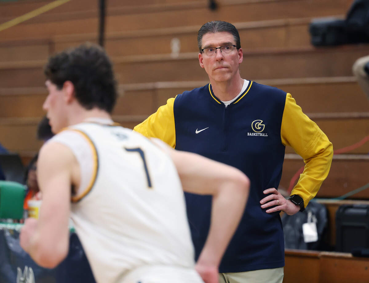 Gaston College basketball coach Benny Moss watches his team play against Caldwell Community College and Technical Institute on Jan. 21, 2026, at Ashbrook High School in Gastonia.