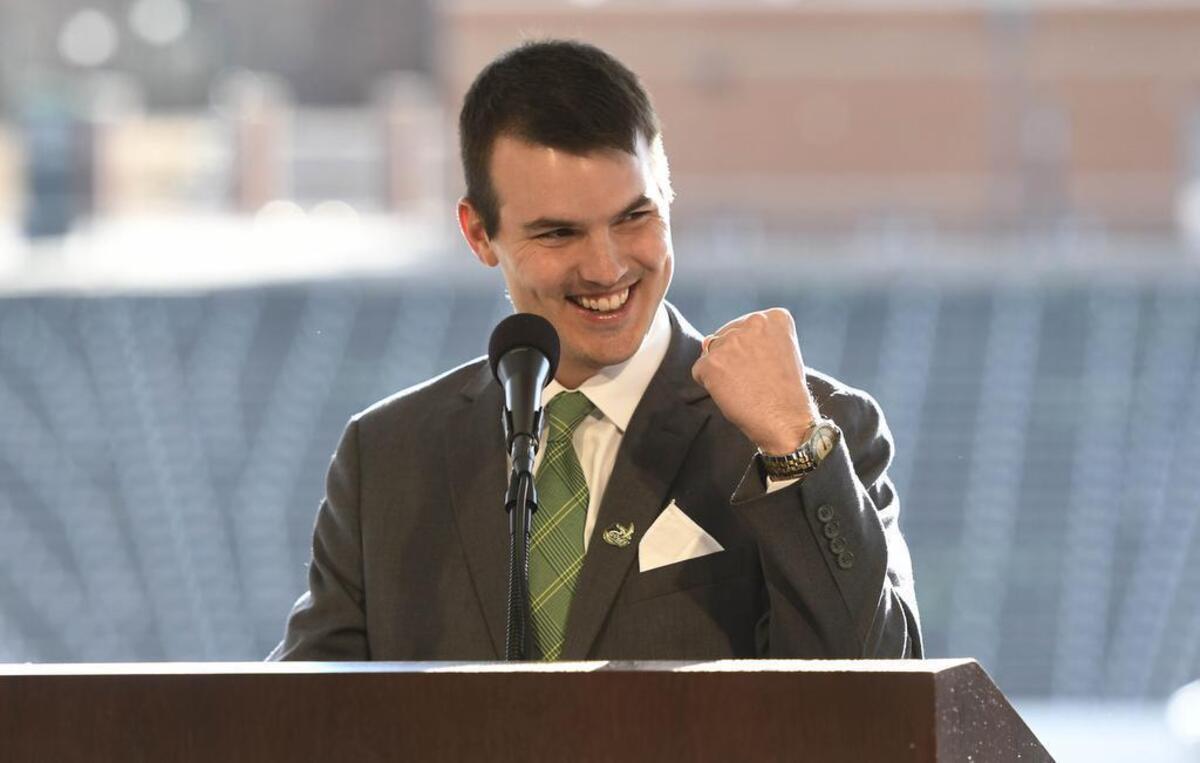 Charlotte 49ers football coach Will Healy says he is excited about the wealth of talent at Charlotte-area high schools. National signing day for college football is Wednesday.