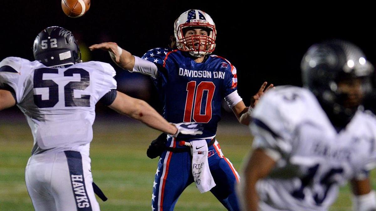 Former Davidson Day quarterback Sam Hartman once passed for 568 yards in a high school game while playing for the Patriots. Thursday night, he’ll make his college debut as freshman for Wake Forest, which opens its season at Tulane.