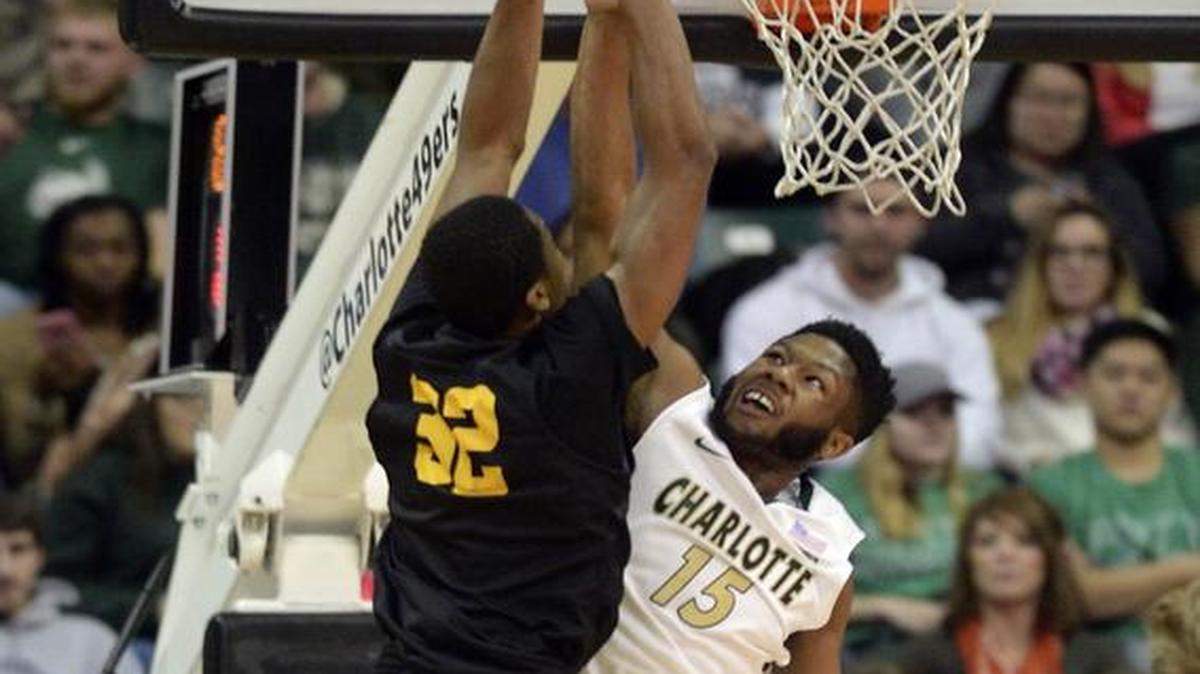 Charlotte 49ers forward Anthony Vanhook (15) finished with 20 point in 24 minutes and hauled in nine rebounds Saturday at Marshall.