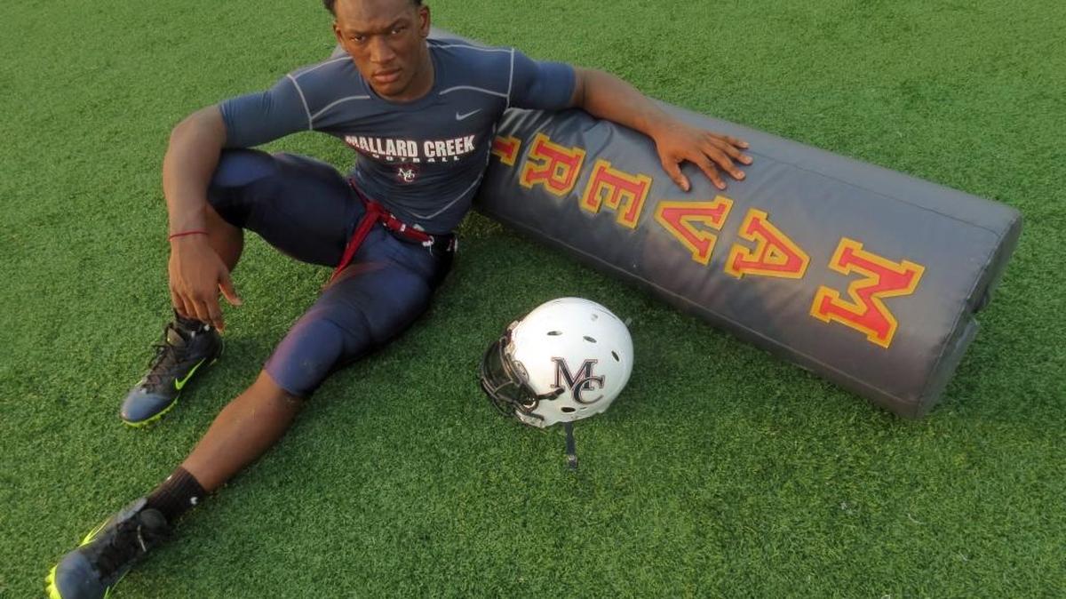 Lawrence Pittman, pictured here in 2013 while at Mallard Creek High, led Wingate to a 38-28 win Saturday in its season opener against visiting Johnson C. Smith. Pittman led the Bulldogs with 111 yards and two touchdowns on 16 carries.