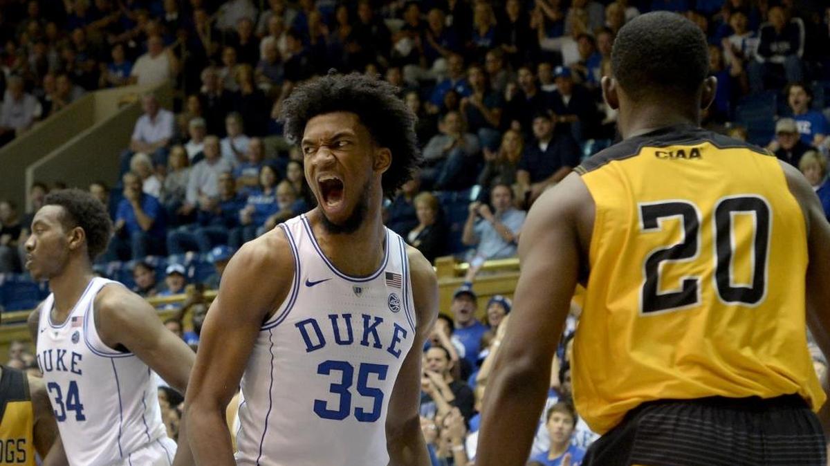Duke forward Marvin Bagley III (35) is the ACC’s pick for preseason freshman of the year.